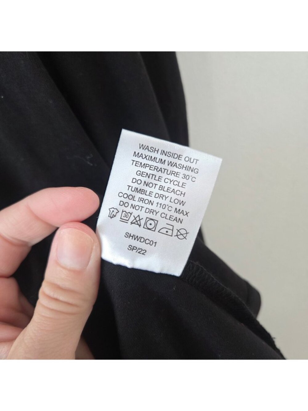 Quince Tencel Jersey Fit & Flare Black Midi Dress Capsule Wardrobe Women's S - Picture 9 of 9